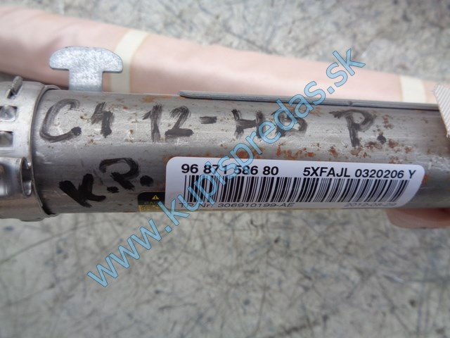 pravý strešný airbag na citroen c4 , 9687158680